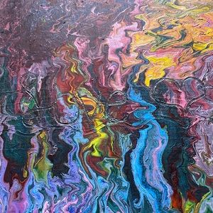 Painting that says love